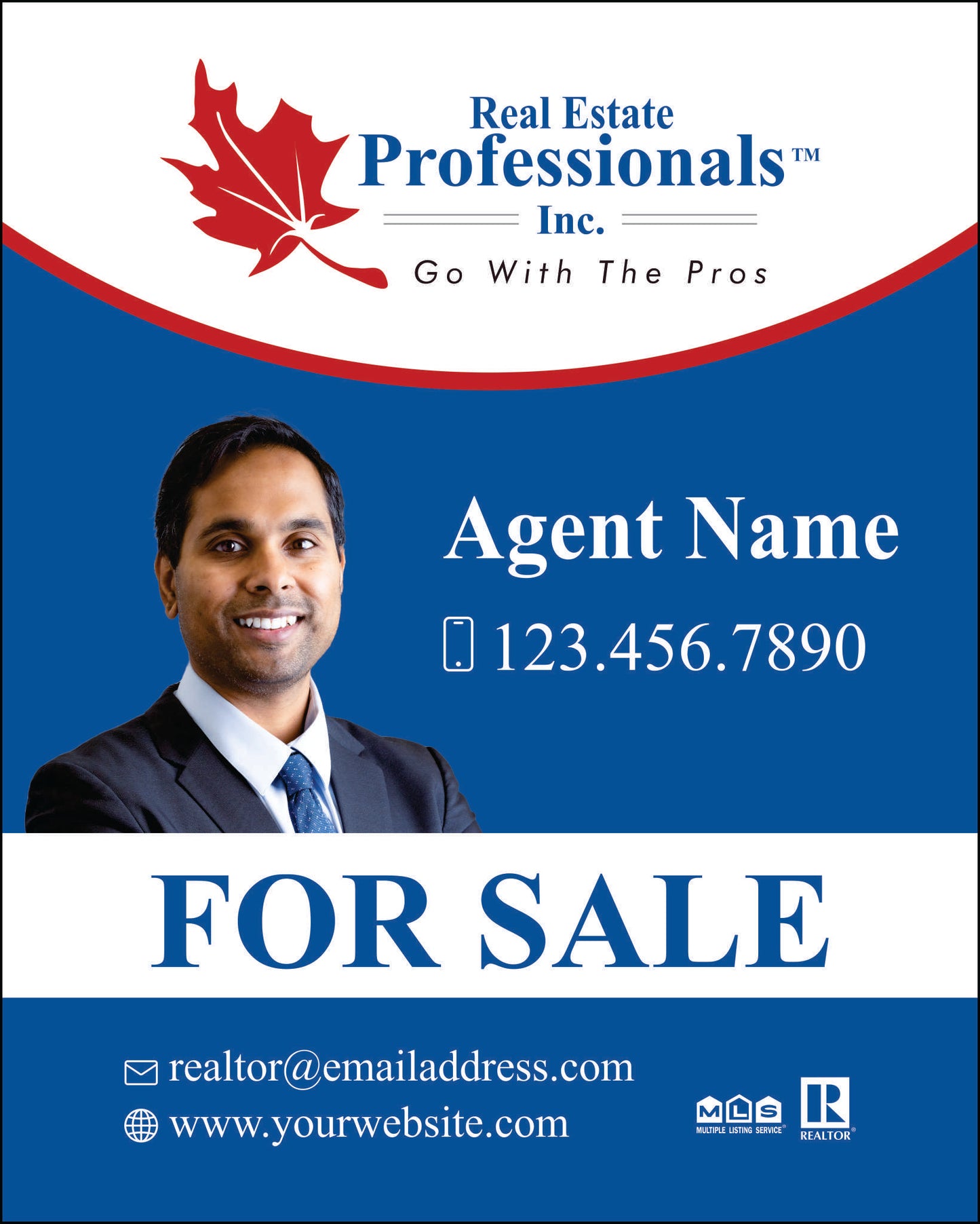 Hanging For Sale Sign Panel REPI OPTION 2