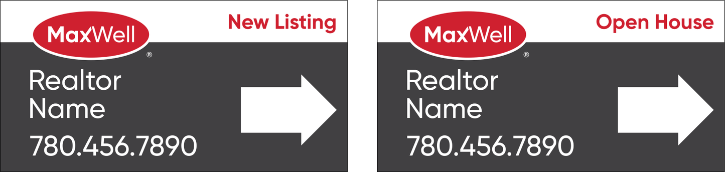 MaxWell Directional Yardsign