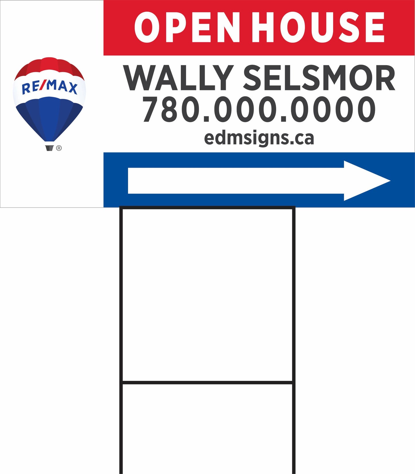 Re/Max Direction Yardsign - Open House