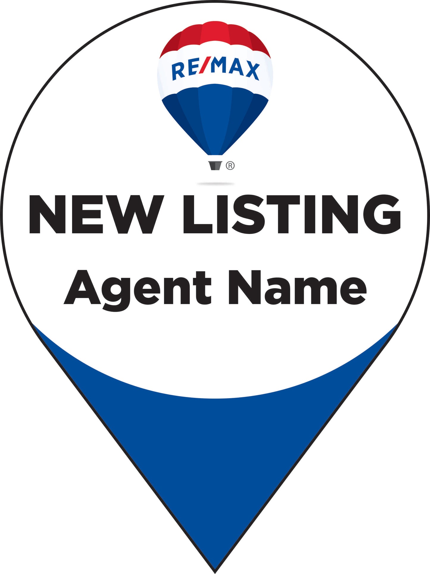 Remax map point sign new listing