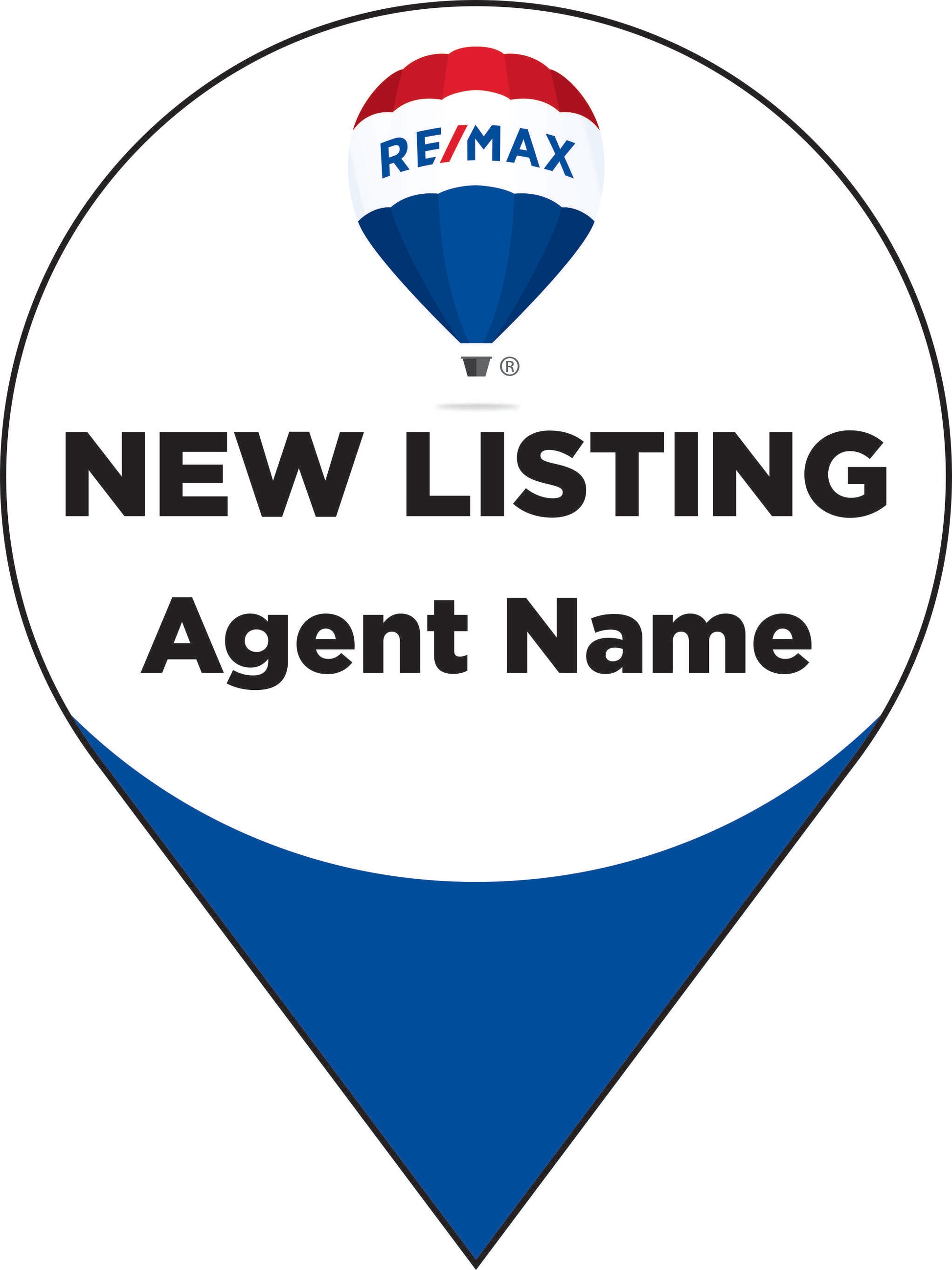 Remax map point sign new listing