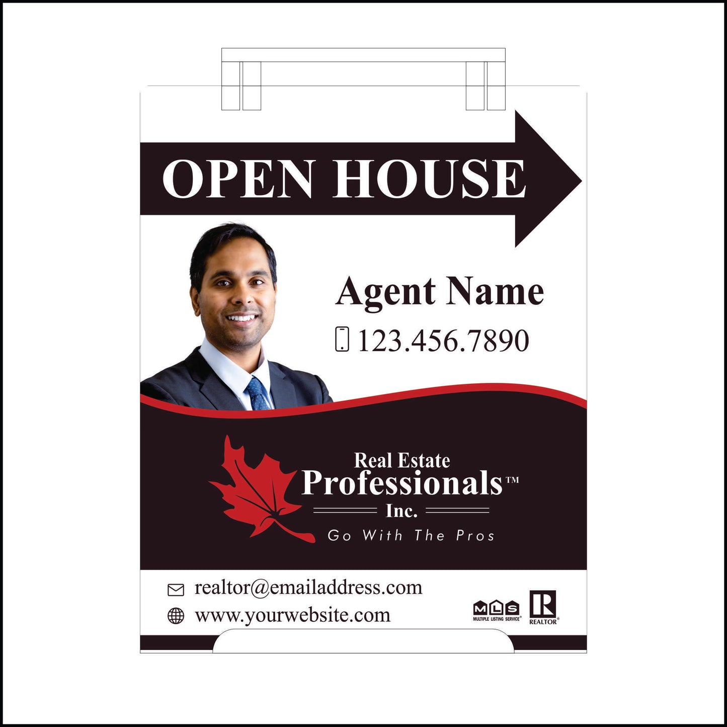 Sandwich Board Sign - Small REPI OPTION 3