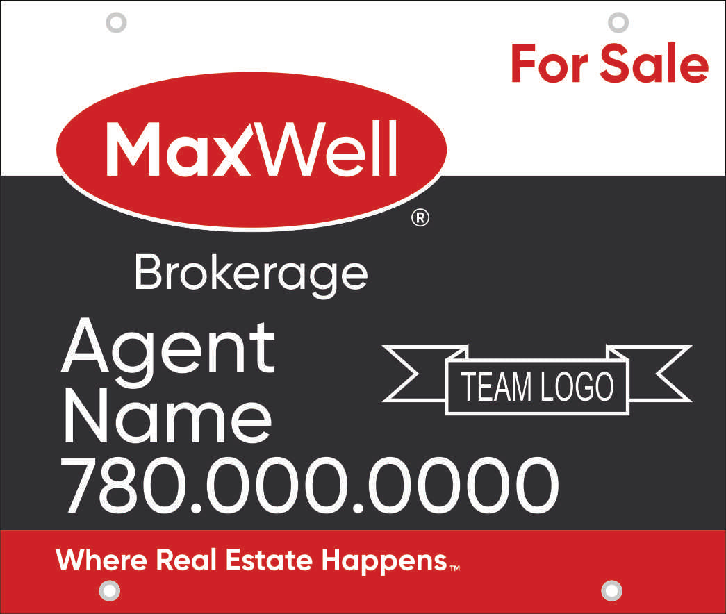 MaxWell Hanging For Sale Sign Panel 26X22 alternate orientation