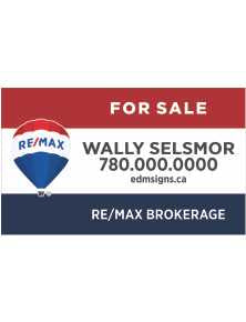 Remax For Sale panel horizontal 18x30 alternate color on dibond
