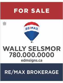 Remax For Sale panel 24x30 alternate colors on dibond
