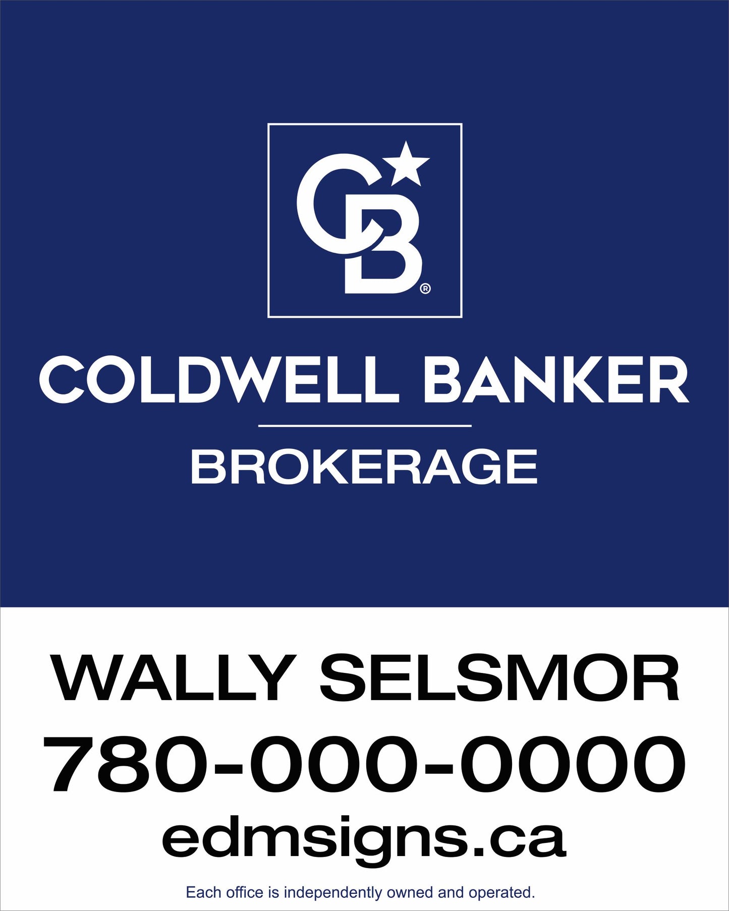 Hanging For Sale Sign Panel Coldwell Banker Vertical