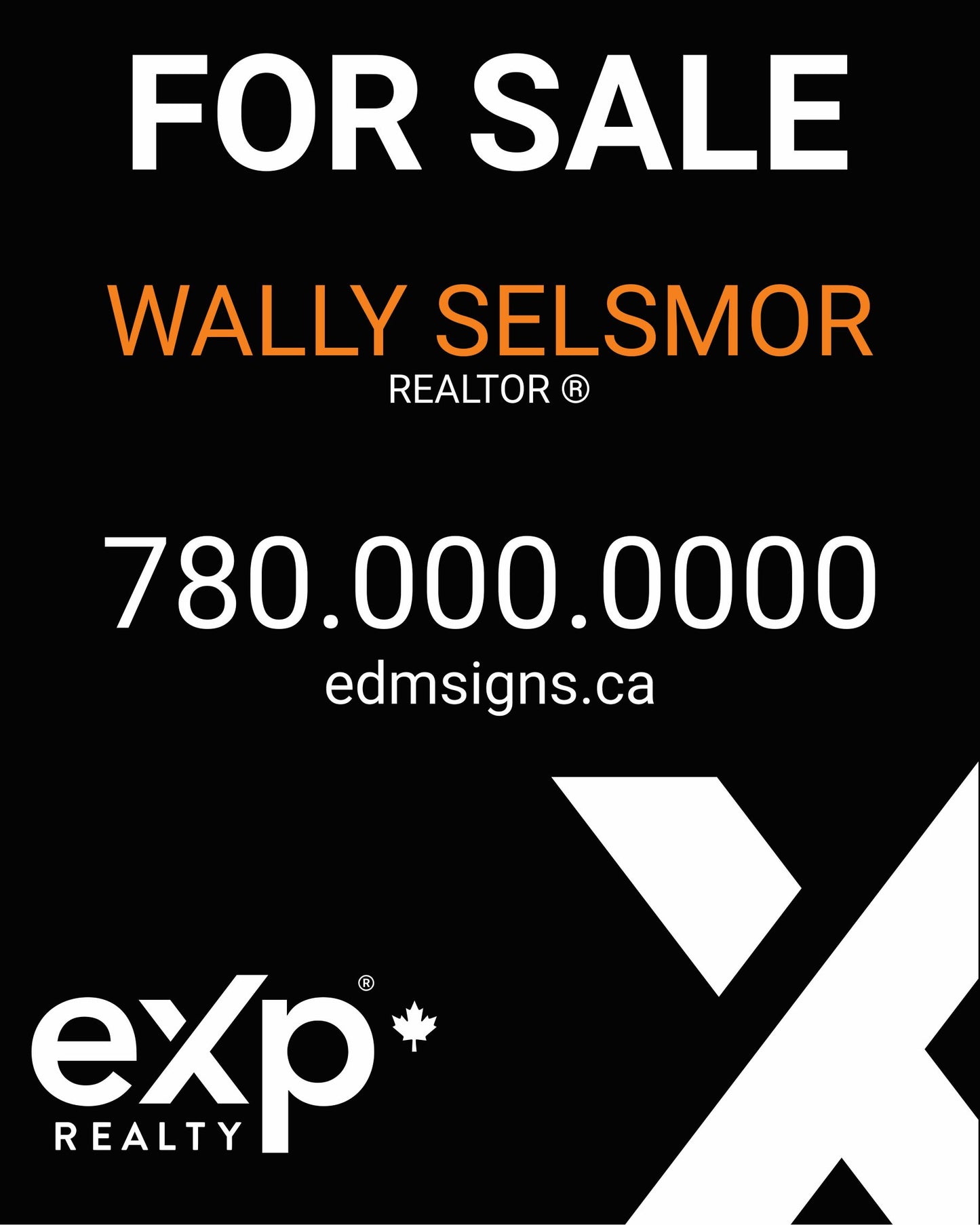 Hanging For Sale Sign Panel eXp Vertical-1