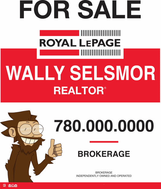 Royal LePage For Sale real estate sign panel with headshot option 1