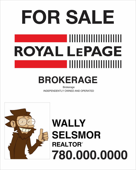 Royal LePage For Sale real estate sign panel with headshot option 2