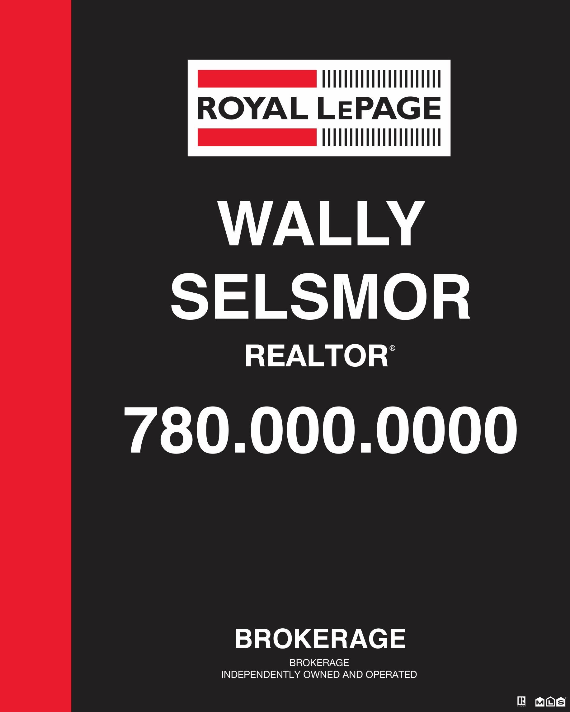 Royal LePage For Sale real estate sign panel option 3