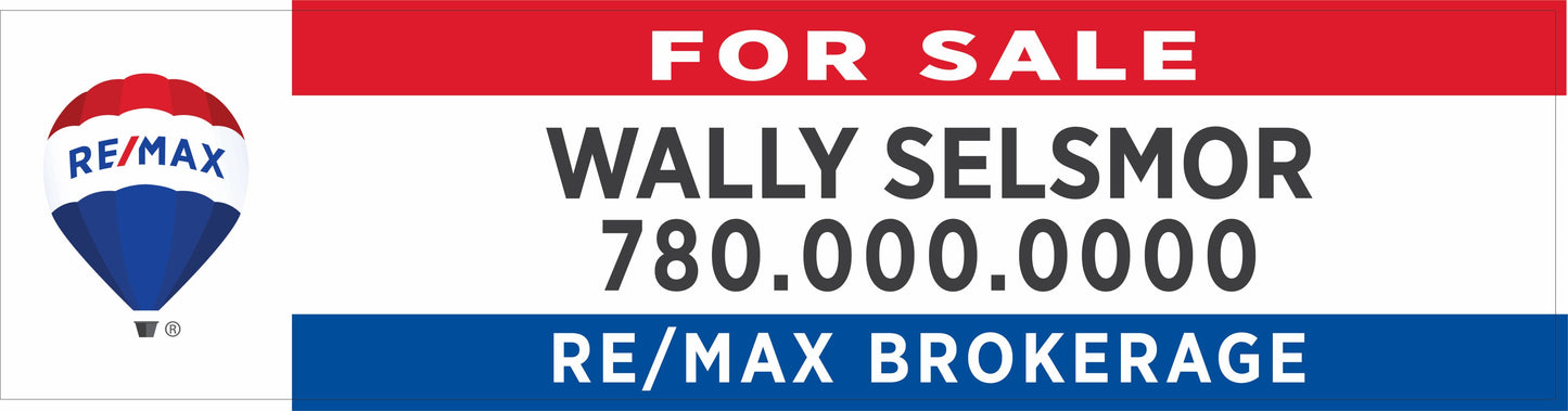 Re/Max Condo: Hanging For Sale Sign Panel